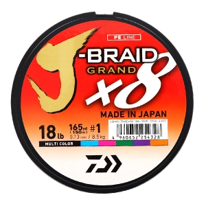 다이와 제이 브레이드 그랜드X 8합사 150m J-BRAID GRAND X8 오색 제품이미지
